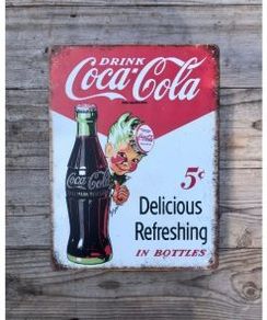 Coca Cola Metal  Medium Boy HS57