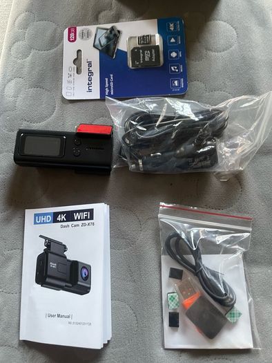 Abask 4k WiFi Dash Cam (Extra Memory Card Incl)