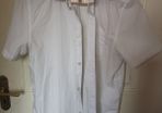 Two F and F uniform white shirt short sleeved white aged 15 to 16 years