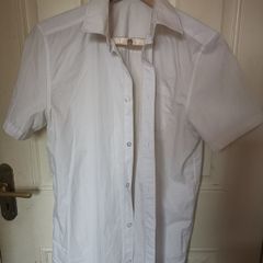 Two F and F uniform white shirt short sleeved white aged 15 to 16 years