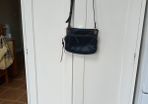 Fossil Black Leather Cross Body Bag