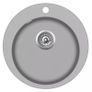 Granite Kitchen Sink Single Basin Round Grey Image 2