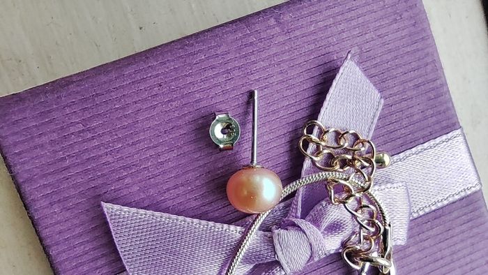 Crystal pendant, silver chain and pearl earrings set, free shipping!