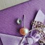 Crystal pendant, silver chain and pearl earrings set, free shipping! Image 8