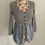 cardigan Bnwot small Benetton cardigan with satin peplum Image 4