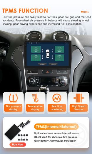 Android 14 10.1 Inch Car Radio GPS for Ford Mondeo 2010-2014 Multimed Multimedia Player DSP WIFI No 2 din 2din DVD