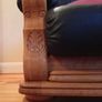 Three Piece Suite reupholstered leather Image 7