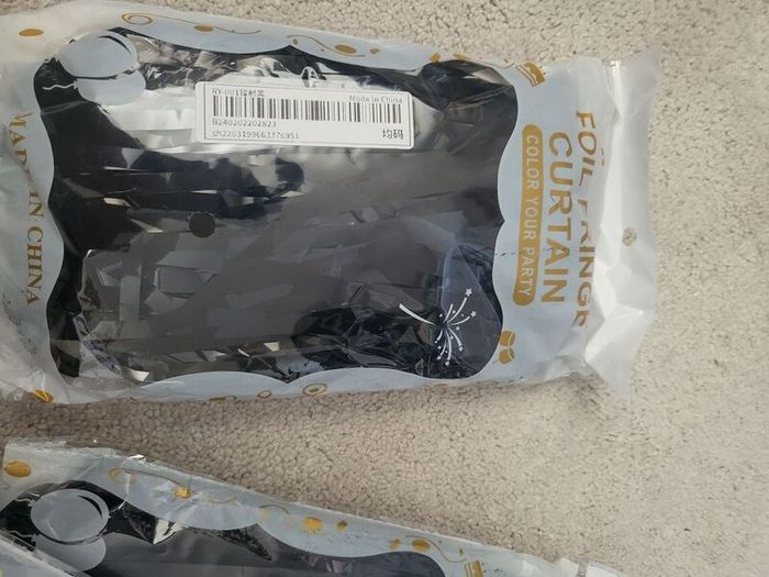 Black party supplies