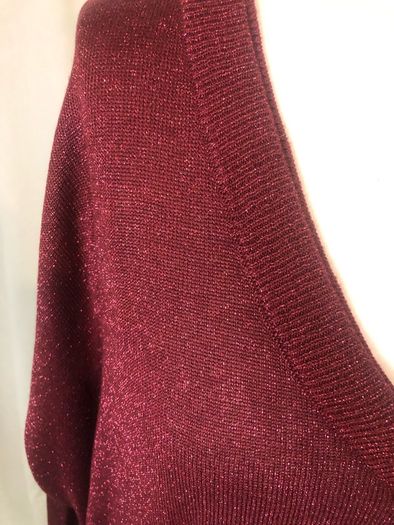 Wine sparkly jumper (3XL)