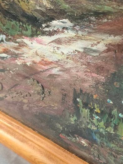 Large W Chapman Oil on Board