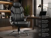 Office chair, ergonomic swivel chair, with folding armrests