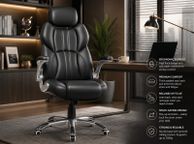 main image for ad Office chair, ergonomic swivel chair, with folding armrests