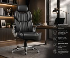 Office chair, ergonomic swivel chair, with folding armrests