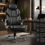 Executive Office Chair with Adjustable Headrest Ergonomic High-Back Desk Chair, 150kg Capacity Image 7