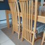 Solid Oak Dining Table + 6 Chairs Image 5
