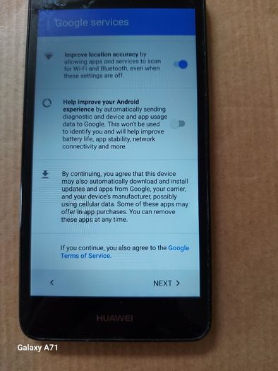 HUAWEI Mobile Phone, Model MYA-L11, FRP Google Locked, in excellent cosmetic condition