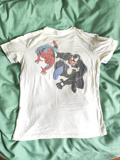 Spider-Man Venom T-Shirt Marvel Comics H&M Spiderman M Size 100% Cotton
