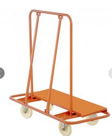 Cart Plaster Board Wheeled Trolley 1360kg Durable Panel