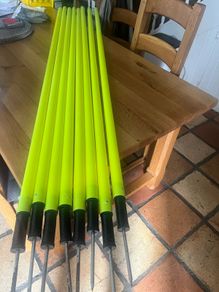 Football poles and cones