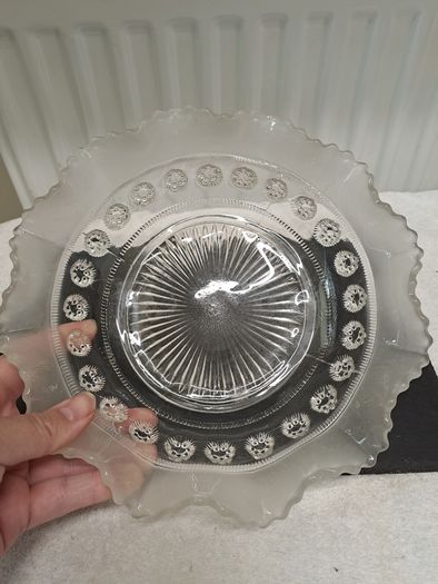 1930s Davidson Art Deco glass bowl