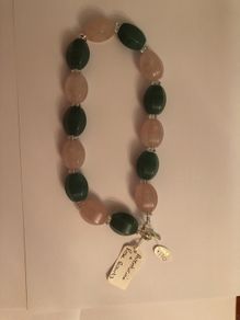 Aventurine & Rose quartz necklace