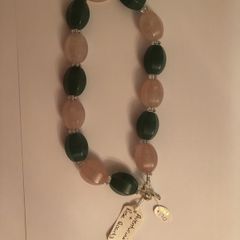 Aventurine & Rose quartz necklace