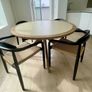 Dining table and chairs new, used for show apartment Image 2