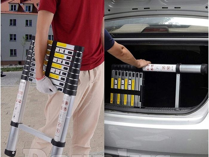 Telescopic Ladder Many Heights and Sizes