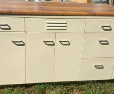 Retro Metal Kitchen Cabinet