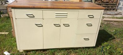 Retro Metal Kitchen Cabinet