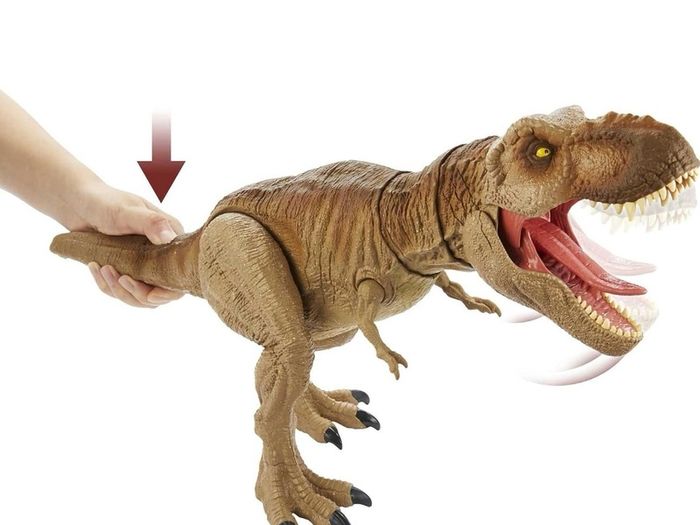 Jurassic World Epic Roarin' Tyrannosaurus Rex, dinosaur toys with Primal Attack Feature, Sound, Realistic Shaking