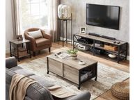 main image for ad Coffee Table, Living Room Table with Folding Table Top, Hidden Storage Space