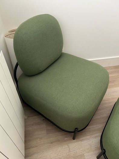 Arm chair with foot stool