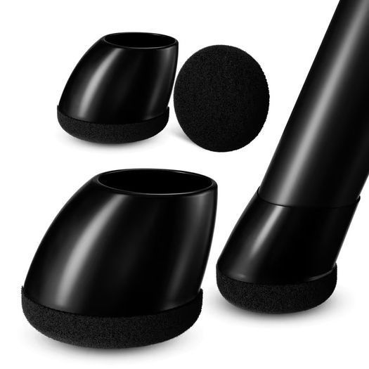 Brand New Chair Leg Floor Protectors Round Silicone 26-33mm with Felt 16 Pack