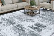 Modern Abstract Area Rugs Living Room 120x160cm, Machine Washable Non-Slip Short Pile Rug, Durable Faux Wool Carpet for Bedroom, Dining Room, Home Office, Grey