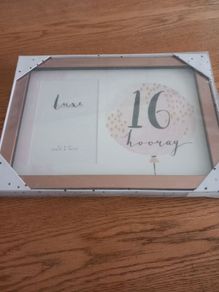 Brand New 16th Birthday Rose Gold Photo Frame