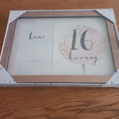 Brand New 16th Birthday Rose Gold Photo Frame