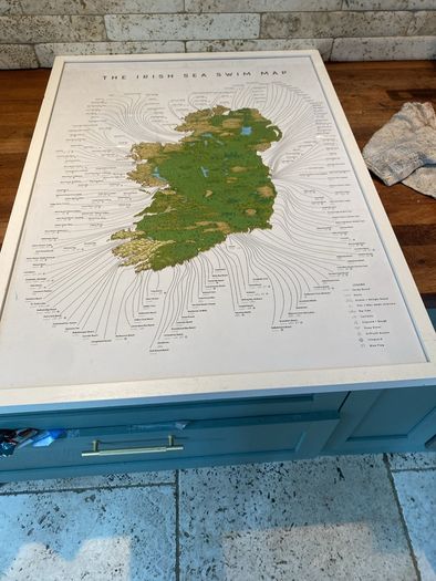 Irish swim map