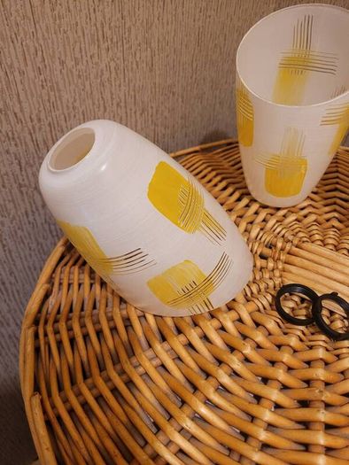 two glass lamp shades