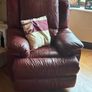 Leather Corner Sofa and Armchair Image 4