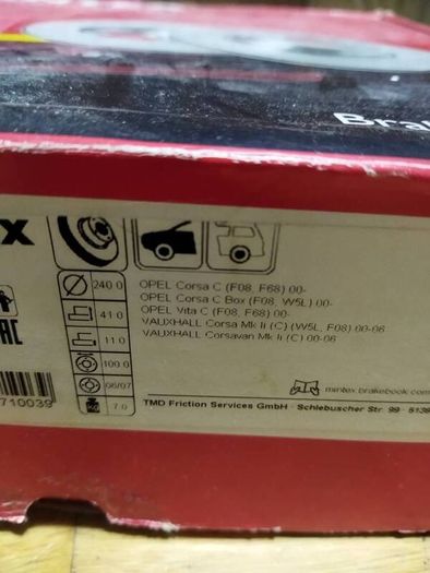 Mintex brake discs
