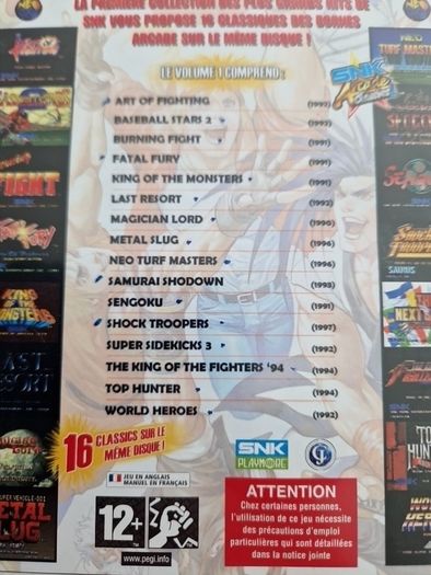 SNK Arcade Classics Volume 1 PlayStation2 Ps2 Games Original