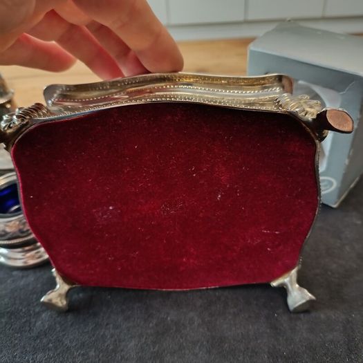 set of old silver-plated items