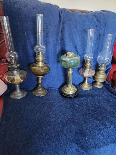 Vintage oil lamps