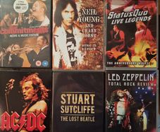 Music and documentary dvds