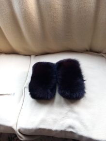 Fox Cuffs Dk.Brown/Black (Genuine Fur)