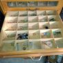 Beautiful Rare Old MEZ Progress Advertising Cabinet with Numbered Drawers 1 to 10 with Contents Image 9