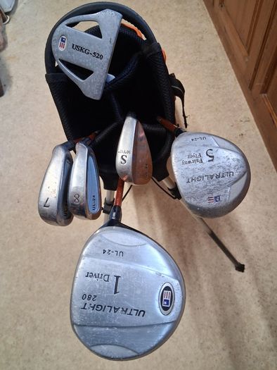 Golf Clubs.US Kids Golf Set For Right Handed 8 To 9 Yesr Old. Collect In Dublin Or Receive Via Post.