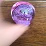 Purple pink irregular shape glass pebble Paper weight Image 5