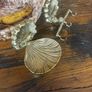 Matching brass bathroom soap dish and 3 piece hook Image 7